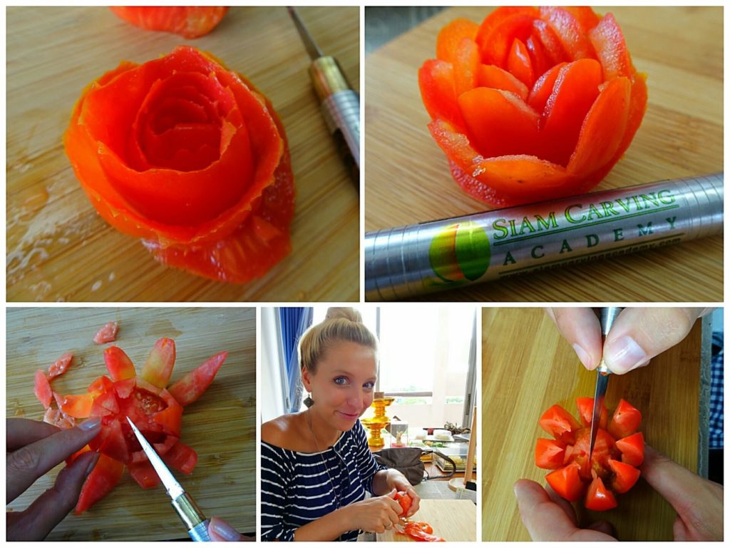 best-things-bangkok-food-carving-academy-tomatoe-roses