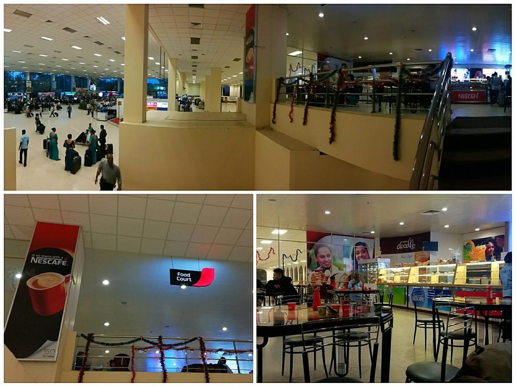 Food court Bandaranaike international airport in Colombo Sri Lanka