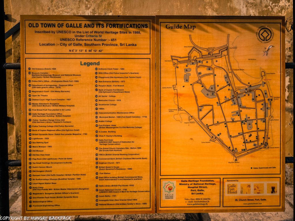 Sri Lanka Trip_Galle dutch fort_map old town