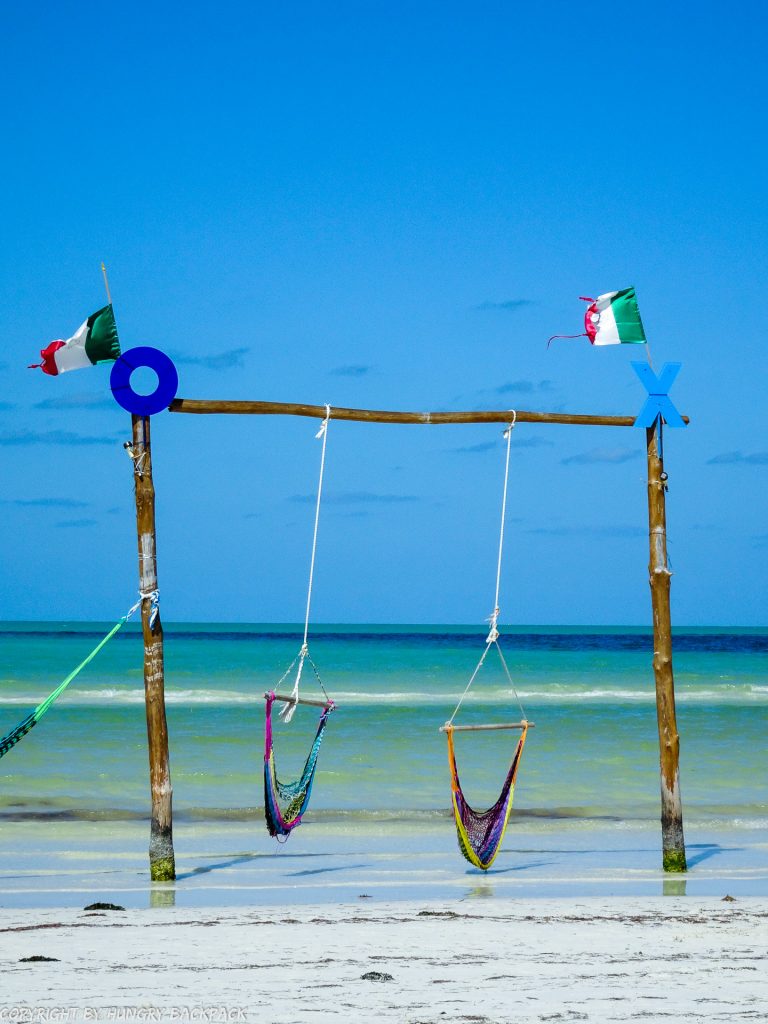 Holbox budget guide_famous holbox hammocks in water_detail