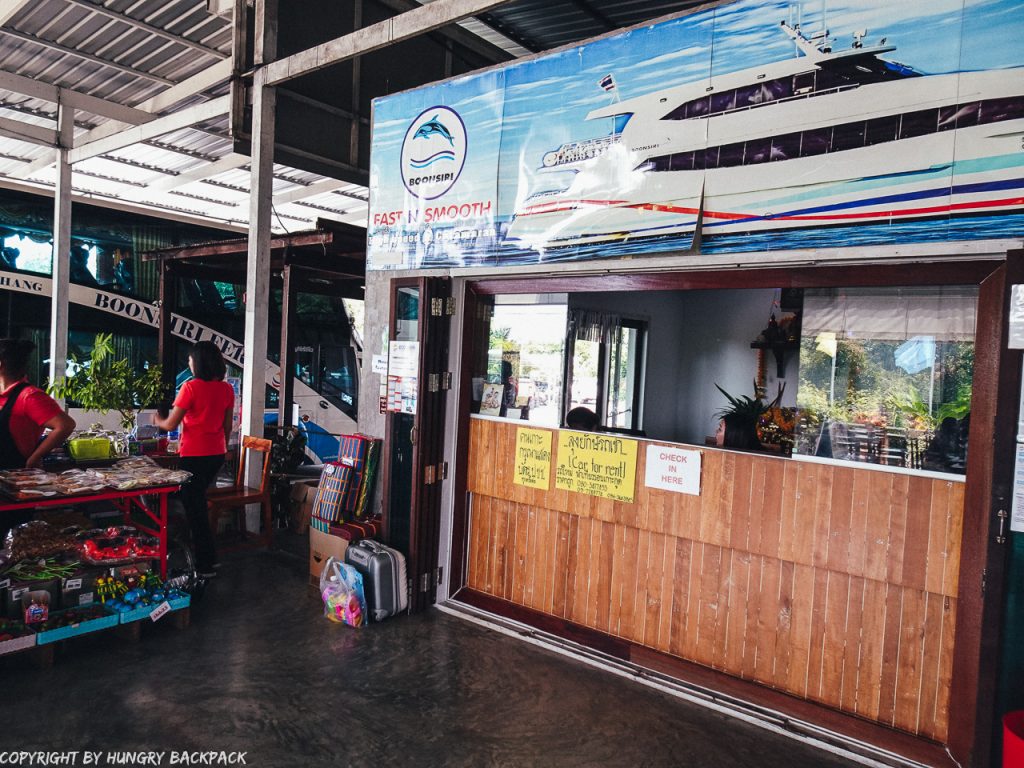 Bangkok to Ko Kut_checkin desk at boonsiri ferry terminal