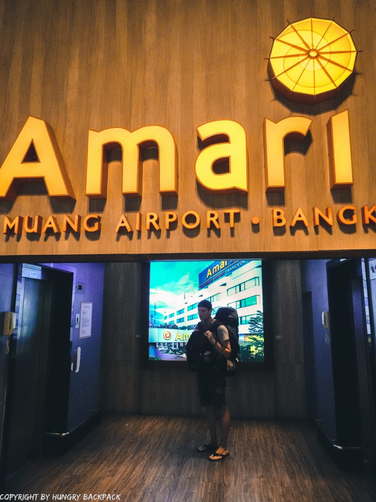 Don Mueang to Bangkok City by train_Elevator to Amari Hotel