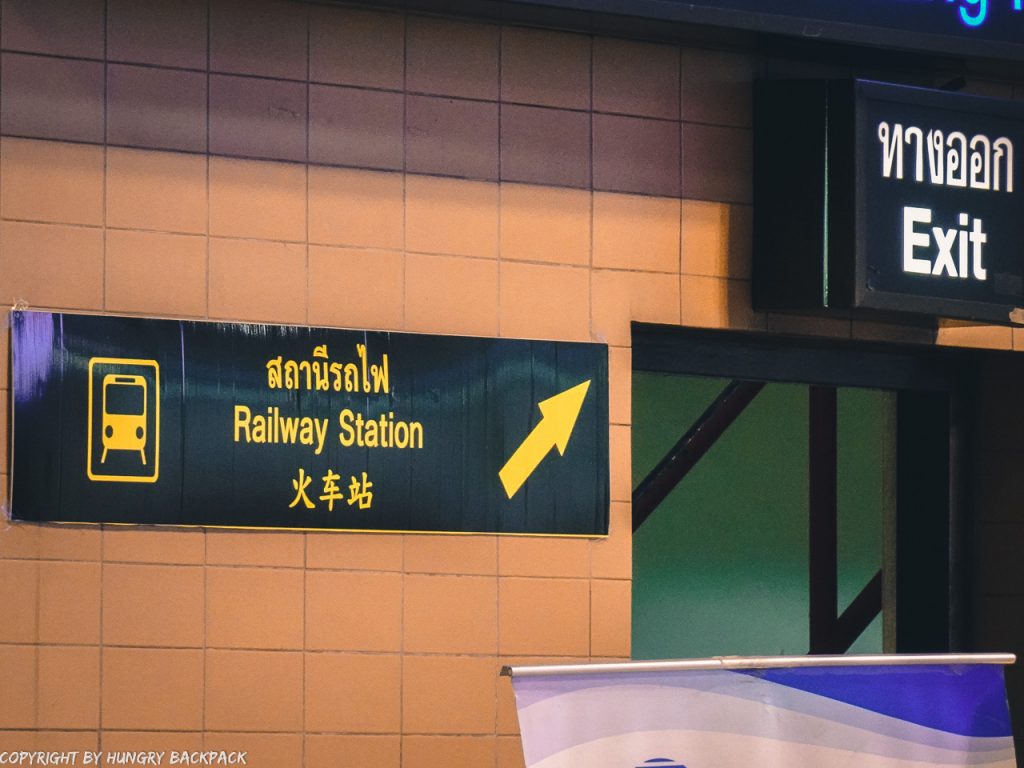 Don Mueang to Bangkok City by train_Exit Railway Station Don Mueang Airport close
