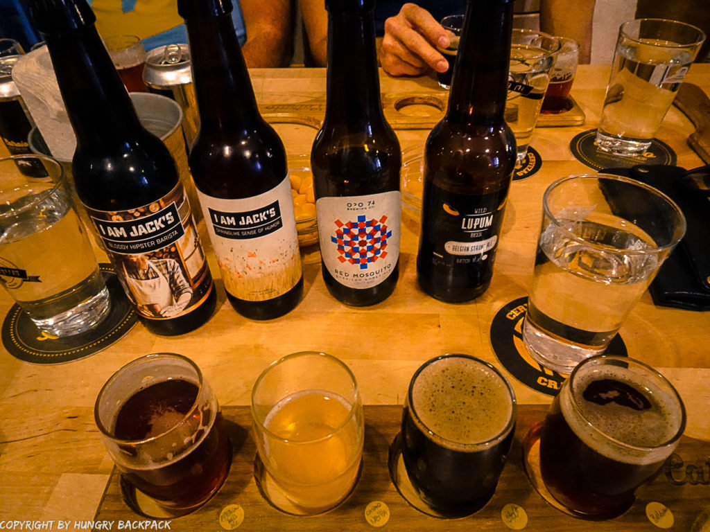 Craft beer Tour Porto_Catraio_beer tasting table madness