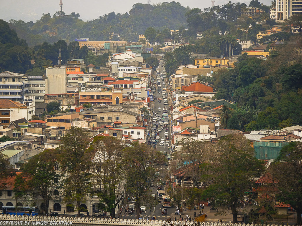 Kandy City Center from Viewpoint