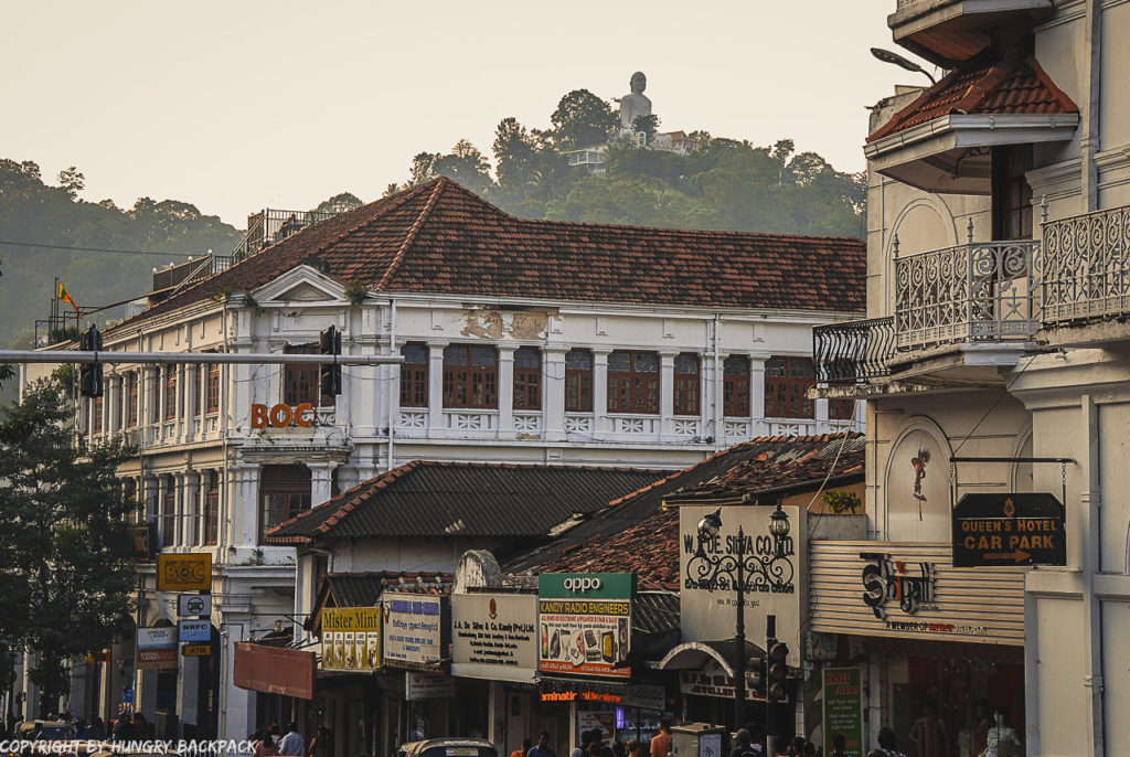 Kandy City Centre with Buddha in the Back