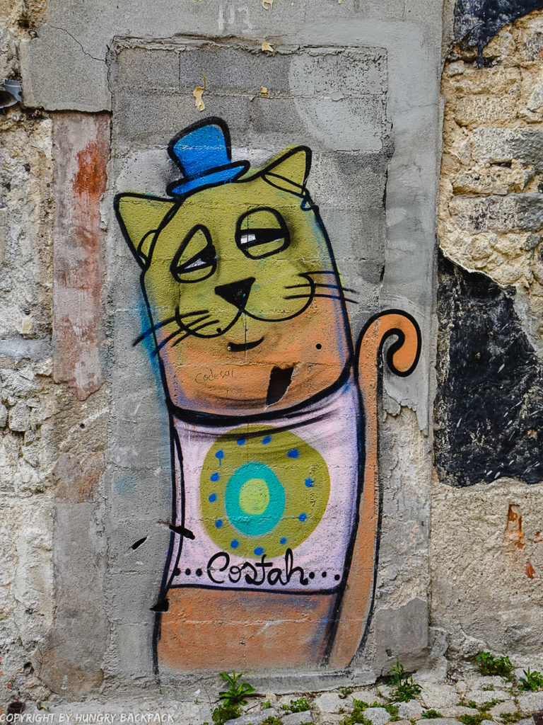 Porto Streetart_cat by costah_Escadas do Codeçal _