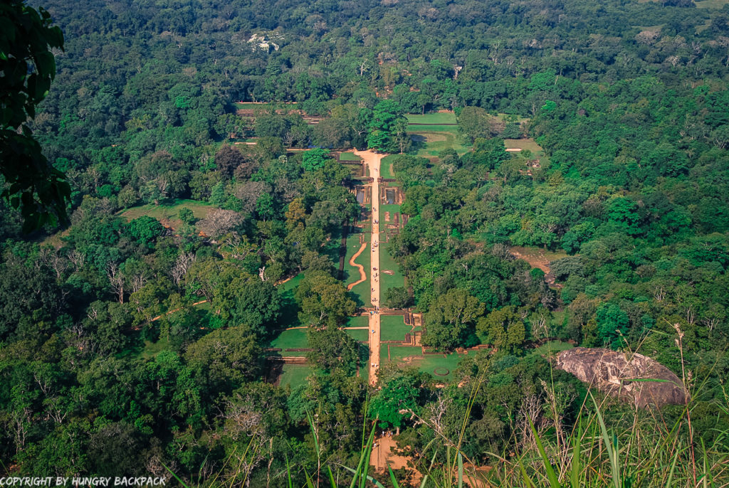 Dambulla_view from Sigiriya_path to Sigiriya