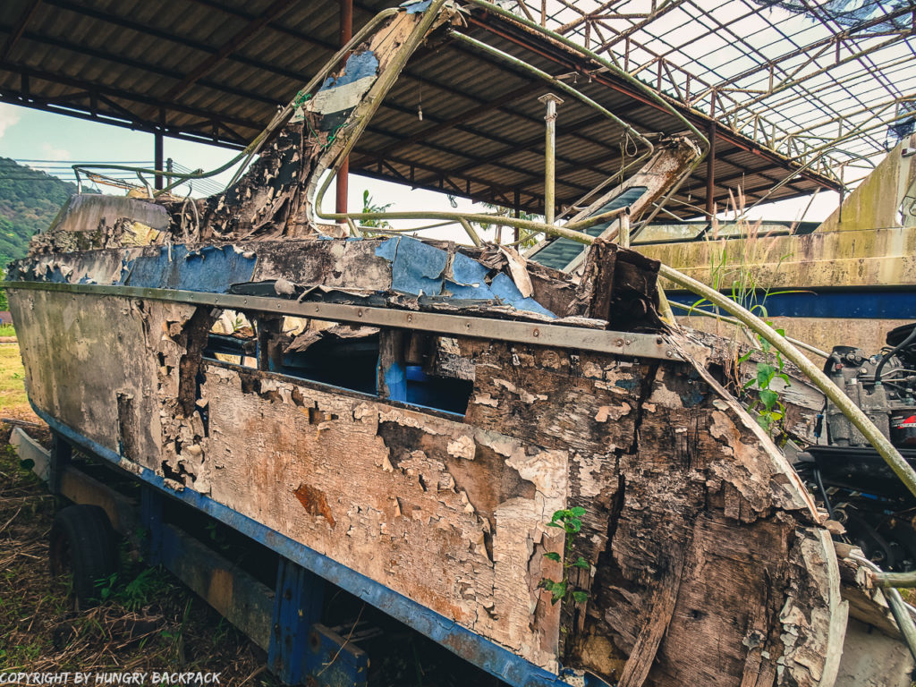 abandonded motorboats_ghost ship Koh Chang