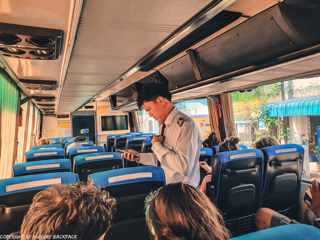 999 government bus_Koh Chang to Bangkok_inside