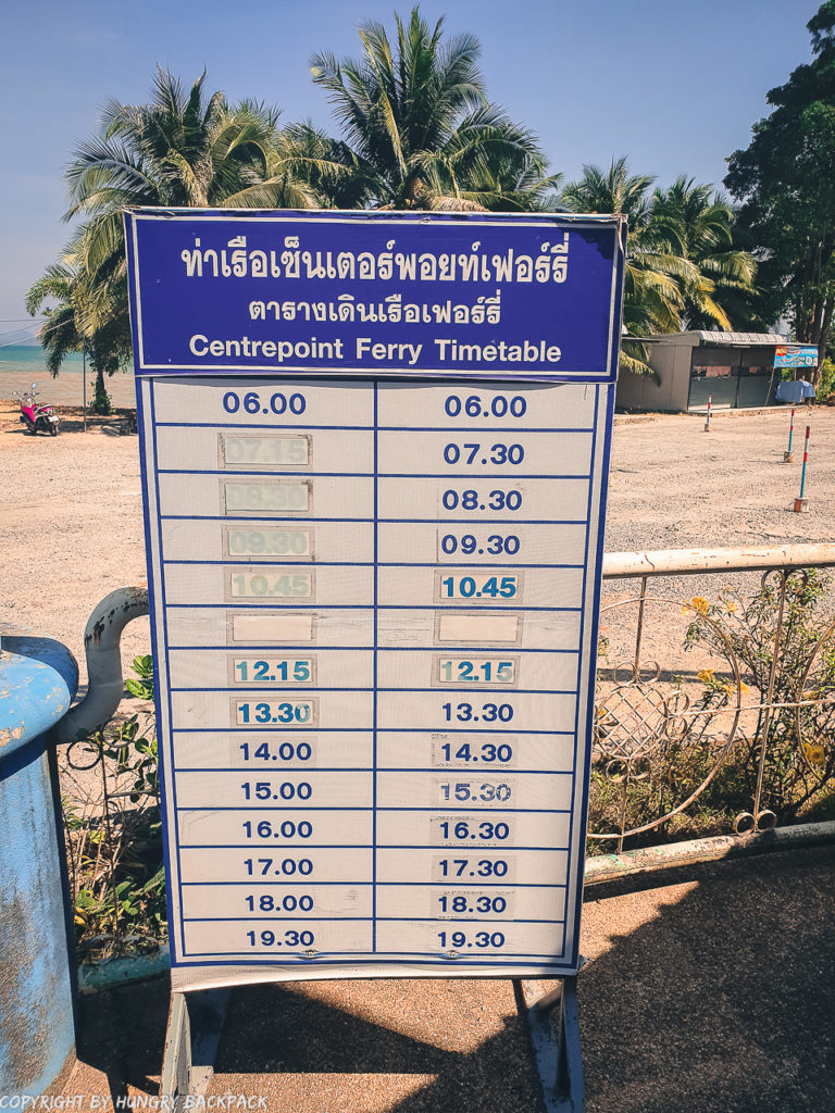 Ferry timetable Koh chang_Centerpoint Ferry Pier Koh Chang_DIY_999 Government Bus